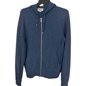 Blue Penguin zip-up thermal mens Hoodie Size medium